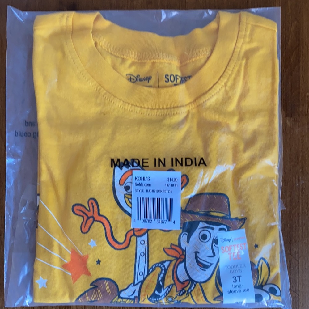 5 for $20! Disney / Pixar Toy Story 4 Toddler Boy Graphic Tee - Picture 2 of 4